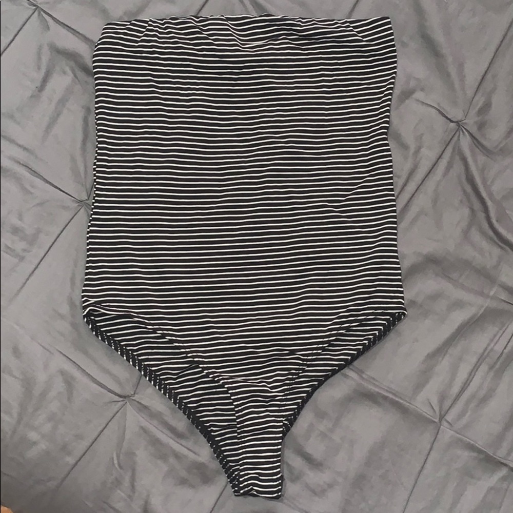 Stripes Bodysuit Black/White